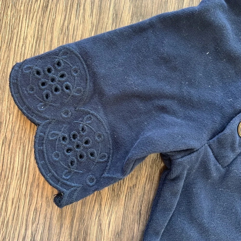 GAP Navy Blue Kids Dress with Button Detail